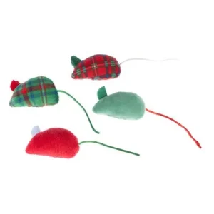 TIAKI Kerst kattenspeelset muizen