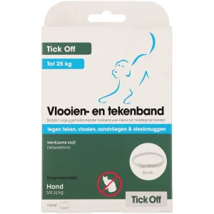 Tick off - Anti Vlooien en Tekenband Hond - M/L