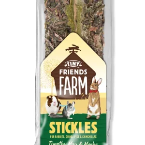 Tiny Friends Farm Stickles - Konijnensnack - Timothy hooi, kruiden & paardenbloem - Kruiden