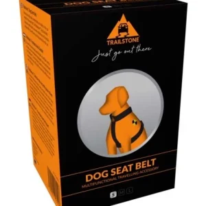 Trailstone Hond - Autogordel - zwart - L