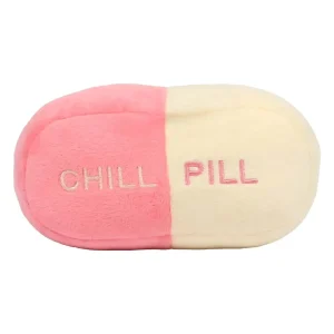Trappelkussen CHILL PILL 16x7x9cm roze/beige
