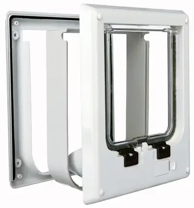 Trixie 4-Weg Kattenluik Elektromagnetisch Wit 21 x 24 cm