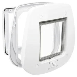 Trixie 4 Weg Kattenluik Speciaal voor Glas 27x26 cm - Wit