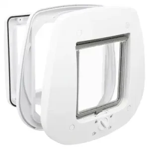 Trixie 4-Weg Kattenluik Speciaal Voor Glas Wit 27X26 cm