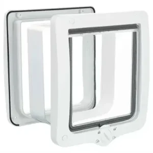 Trixie 4-Weg Kattenluik xl Inclusief Tunnelstuk Wit 24X28 cm