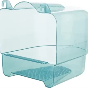 Trixie Badhuis Halfrond Transparant 17x15x16 cm 3 St - Blauw