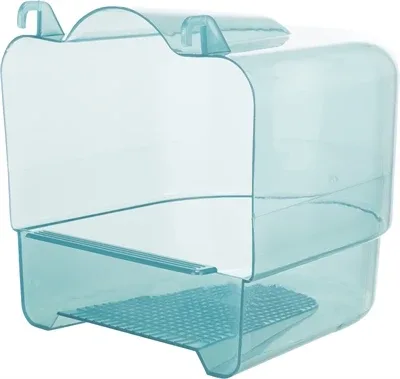 Trixie Badhuis Halfrond Transparant 17x15x16 cm 3 St - Blauw