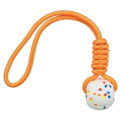 Trixie Bal aan Touw Light Strong Meerkleurig - Wit