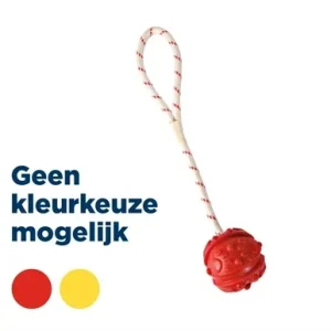 Trixie Bal aan Touw Natuurrubber Drijvend 4,5 cm 35 cm - Assorti