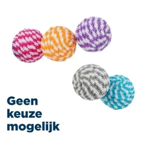 Trixie Bal Kunststof Nylon 4,5x4,5x4,5 cm 54 St - Assorti