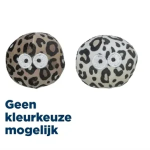 Trixie Bal met Ogen Panterprint met Kattenkruid Catnip - Assorti
