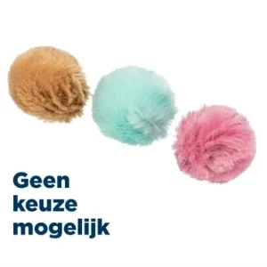 Trixie Bal Pluche Kattenmunt 3x3x3 cm 140 St - Assorti