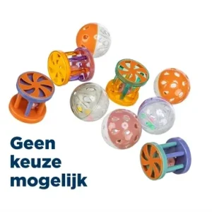Trixie Bal Rol Kunststof 4,5 cm 60 St - Assorti