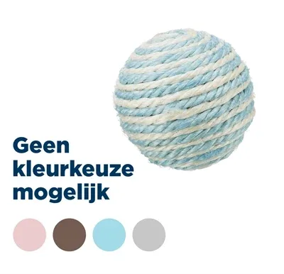 Trixie Bal Sisal 6x6x6 cm 4 St - Assorti