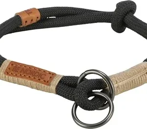 Trixie Be Nordic Halsband Hond Half Slip 50x1,3 cm - Zwart