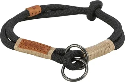 Trixie Be Nordic Halsband Hond Half Slip 50x1,3 cm - Zwart