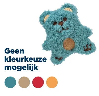 Trixie Beer Pluche met Catnip 8 cm - Assorti