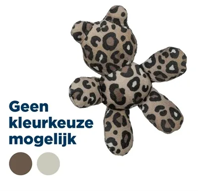 Trixie Beer Pluche Panterprint met Kattenkruid Catnip - Assorti