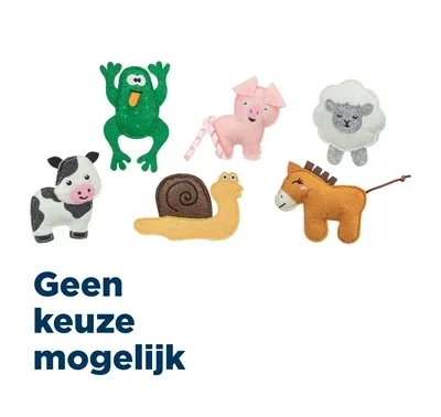 Trixie Boerderijdieren Vilt met Catnip