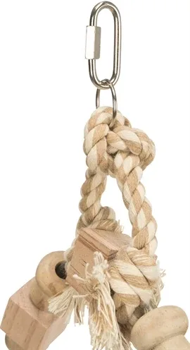 Trixie Boogschommel met Bonte Blokjes Hout 20x29 cm 3 St - Image 2