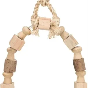 Trixie Boogschommel met Bonte Blokjes Hout 20x29 cm 3 St