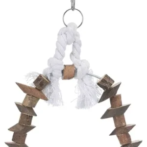 Trixie Boogschommel met Houten Blokjes Schorshout 15x20 cm 3 St