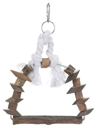 Trixie Boogschommel met Houten Blokjes Schorshout 15x20 cm 3 St