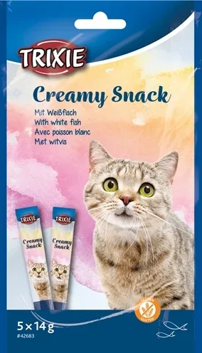 Trixie Creamy Snack Witvis 6 St - 14 gr