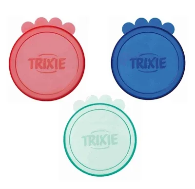 Trixie Deksel voor Blik Kunststof 3 St 7,6 cm - Assorti