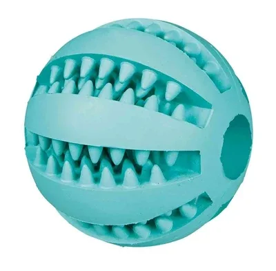 Trixie Denta Fun Bal Rubber Muntsmaak 5cm 4st
