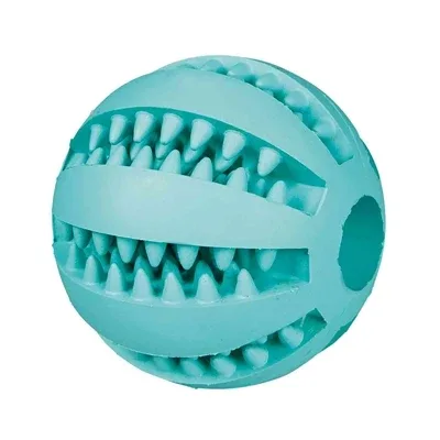 Trixie Denta Fun Bal Rubber Muntsmaak 6cm 3st