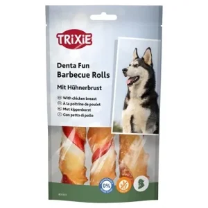 Trixie Denta Fun Barbecue Chicken Chewing Rolls 12 cm 3 St - 105 gr