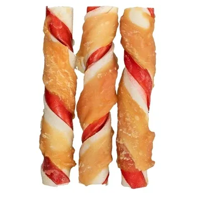 Trixie Denta Fun Barbecue Chicken Chewing Rolls 12 cm 3 St - 105 gr - Image 2