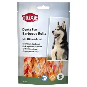 Trixie Denta Fun Barbecue Chicken Chewing Rolls 12 cm - 80 gr