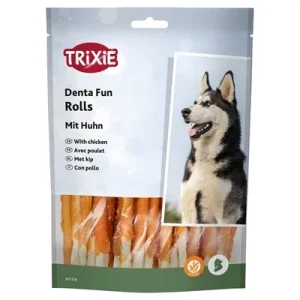 Trixie Denta Fun Chicken Chewing Rolls 12 cm - 240 gr