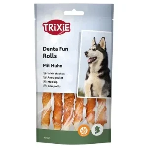 Trixie Denta Fun Chicken Chewing Rolls 12 cm - 70 gr