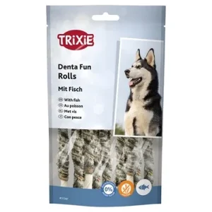 Trixie Denta Fun Fish Chewing Rolls 12 cm - 75 gr