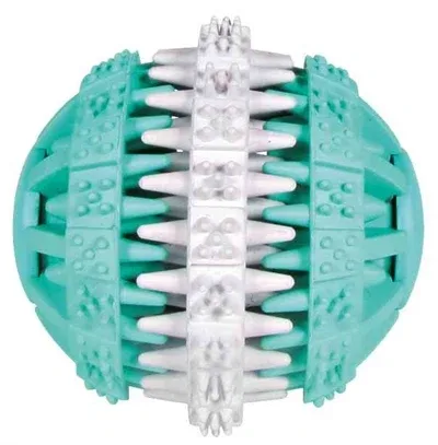 Trixie Denta Fun Natuurrubber Bal met Muntsmaak 6x6x6 cm 3 St