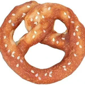 Trixie Denta Fun Pretzel met Eendenborst 9 cm 100 St - 40 gr