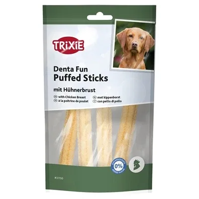 Trixie Denta Fun Puffed Sticks Met Kippenborst 40 Gr - Image 2