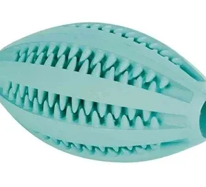 Trixie Denta Fun Rugby Bal Rubber Muntsmaak 11cm 3st