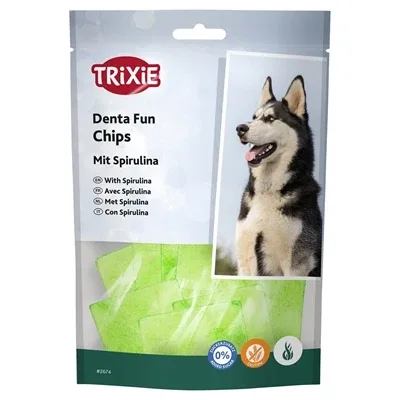 Trixie Denta Fun Spirulina Chewing Chips - 50 gr