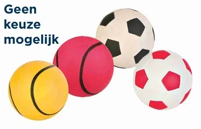 Trixie Drijvende Schuimrubber Bal 5,5x5,5x5,5 cm 4 St - Assorti