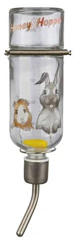 Trixie Drinkfles Honey Hopper Glas met Spanveer Draadbeugel 3 St - 250 ml