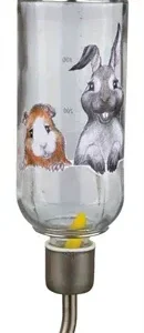 Trixie Drinkfles Honey Hopper Glas met Spanveer Draadbeugel 3 St - 500 ml