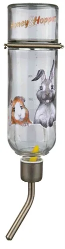 Trixie Drinkfles Honey Hopper Glas met Spanveer Draadbeugel 3 St - 500 ml