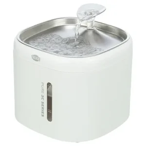 Trixie Drinkfontein Aqua Pure Kunststof / Rvs Wit 18X18X14,5 Cm
