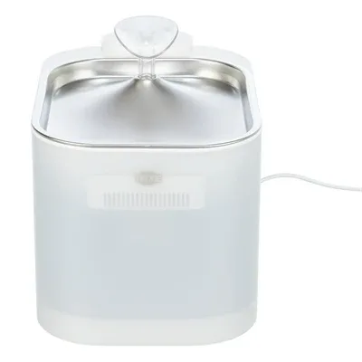 Trixie Drinkfontein Aqua Square Kunststof / Rvs Wit 23,5X16X15,5 Cm - Image 2