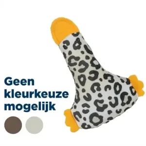 Trixie Eend Pluche Panterprint Met Kattenkruid / Catnip Assorti 12 cm