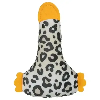 Trixie Eend Pluche Panterprint Met Kattenkruid / Catnip Assorti 12 cm - Image 2